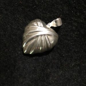 Wrap across your heart sterling silver pendant
